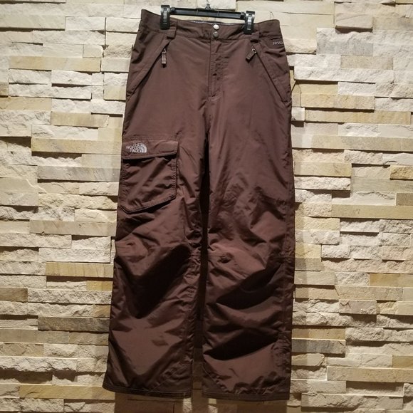 North Face XS Womens Brown Ski Snow Snowboard Winter Waterproof Pants Snowsuit